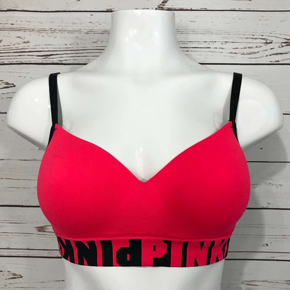 Victoria’s Secret Pink Cool and Comfy Bra Red